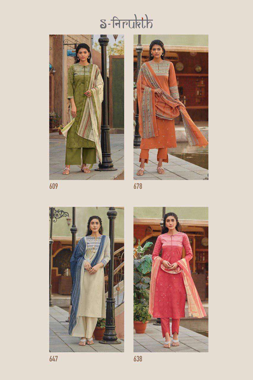 RUKHSAR BY S-NIRUKTH BEAUTIFUL STYLISH SHARARA SUITS FANCY COLORFUL CASUAL WEAR & ETHNIC WEAR & READY TO WEAR CAMBRIC PRINT DRESSES AT WHOLESALE PRICE