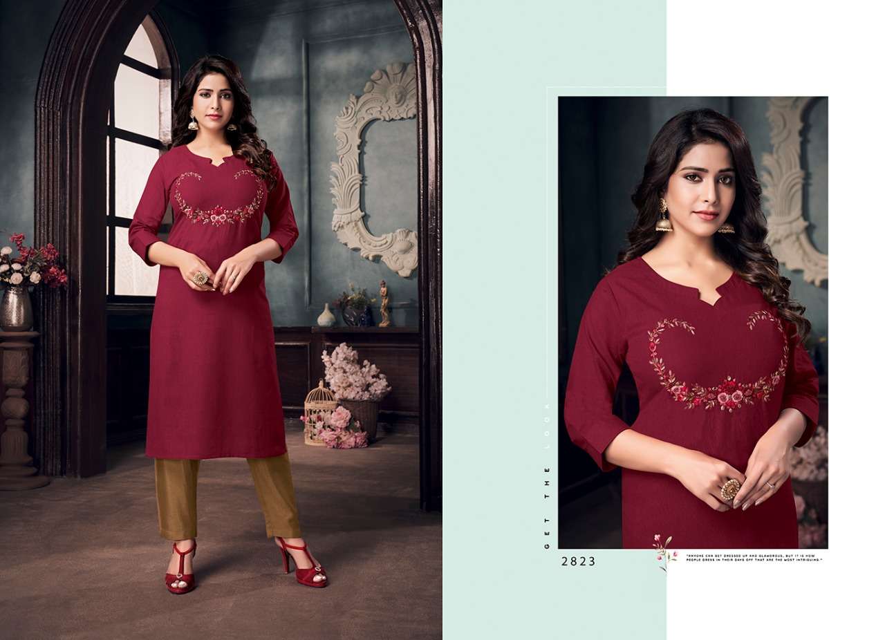 MARIA BY RANGOON 8321 TO 8328 SERIES DESIGNER STYLISH FANCY COLORFUL BEAUTIFUL PARTY WEAR & ETHNIC WEAR COLLECTION COTTON KURTIS WITH BOTTOM AT WHOLESALE PRICE