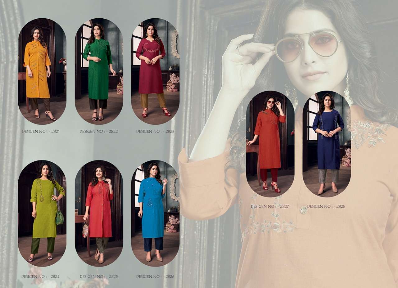 MARIA BY RANGOON 8321 TO 8328 SERIES DESIGNER STYLISH FANCY COLORFUL BEAUTIFUL PARTY WEAR & ETHNIC WEAR COLLECTION COTTON KURTIS WITH BOTTOM AT WHOLESALE PRICE
