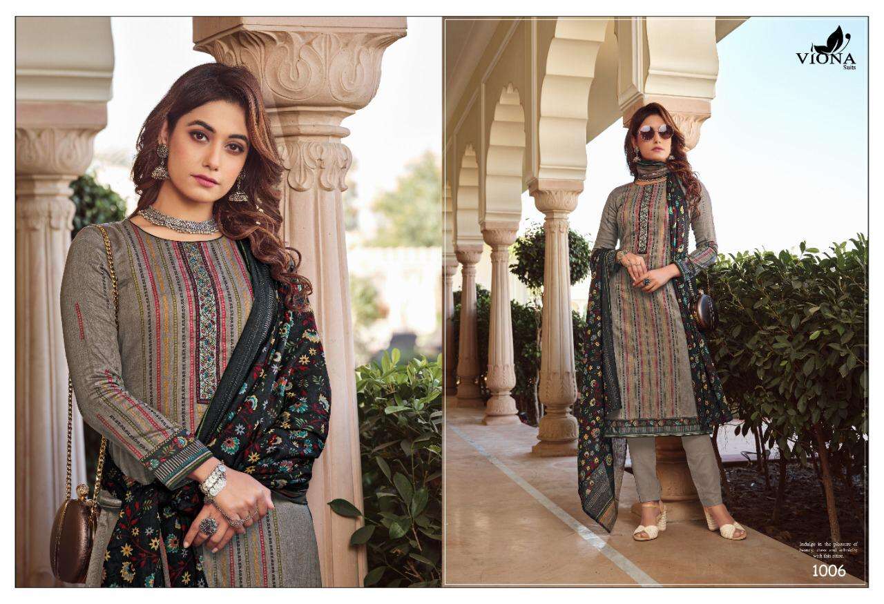 ALIZA BY VIONA 1001 TO 1008 SERIES BEAUTIFUL SUITS STYLISH FANCY COLORFUL CASUAL WEAR & ETHNIC WEAR PURE COTTON JAM SATIN PRINT WITH WORK DRESSES AT WHOLESALE PRICE
