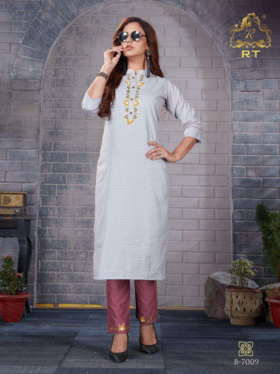 PENTHOUSE VOL-2 BY RT 7006 TO 7011 SERIES BEAUTIFUL STYLISH FANCY COLORFUL CASUAL WEAR & ETHNIC WEAR & READY TO WEAR FANCY COTTON EMBROIDERED KURTIS WITH BOTTOM AT WHOLESALE PRICE