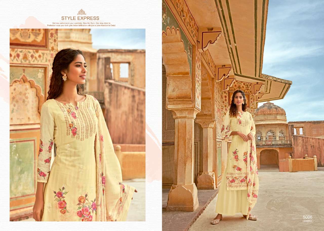 MIESHA VOL-5 BY ZSM 5001 TO 5008 SERIES BEAUTIFUL SUITS COLORFUL STYLISH FANCY CASUAL WEAR & ETHNIC WEAR FAUX GEORGETTE DIGITAL PRINT EMBROIDERED DRESSES AT WHOLESALE PRICE