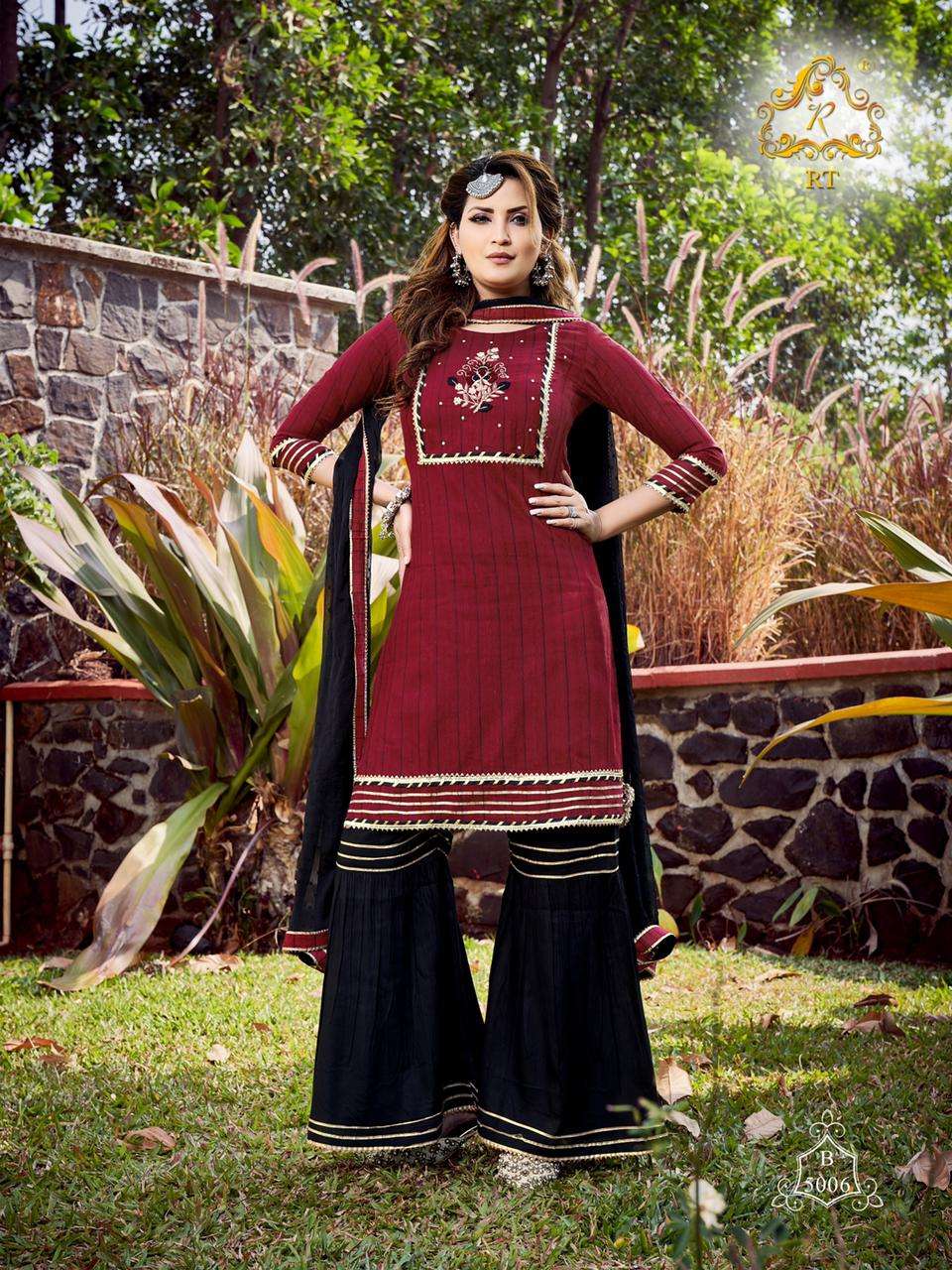 TJORI VOL-2 BY RT 5006 TO 5009 SERIES BEAUTIFUL SUITS COLORFUL STYLISH FANCY CASUAL WEAR & ETHNIC WEAR VICOSE COTTON DRESSES AT WHOLESALE PRICE