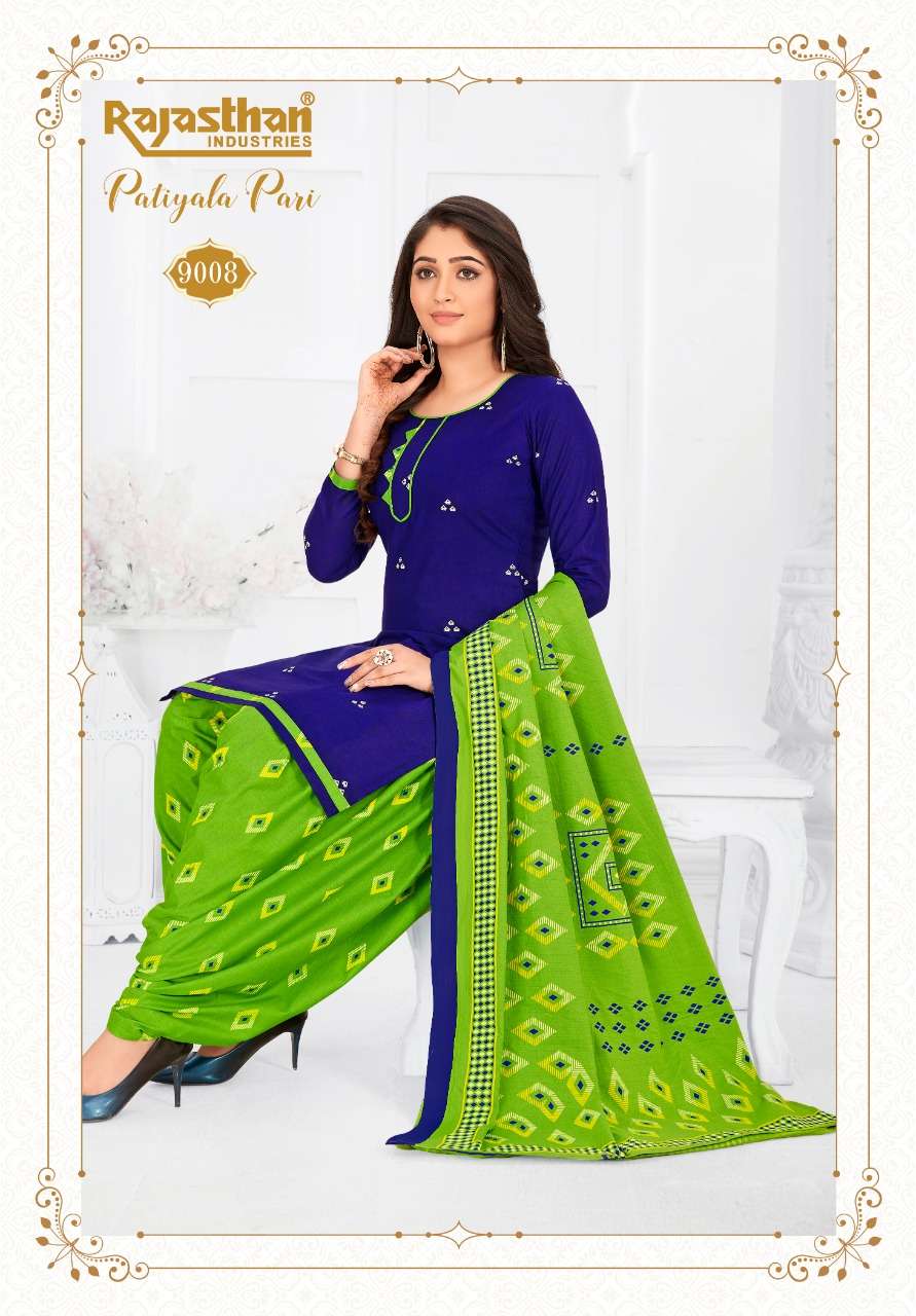 PATIYALA PARI VOL-9 BY RAJASTHAN INDUSTRIES 9001 TO 9018 SERIES BEAUTIFUL STYLISH SHARARA SUITS FANCY COLORFUL CASUAL WEAR & ETHNIC WEAR & READY TO WEAR FANCY PRINTED DRESSES AT WHOLESALE PRICE