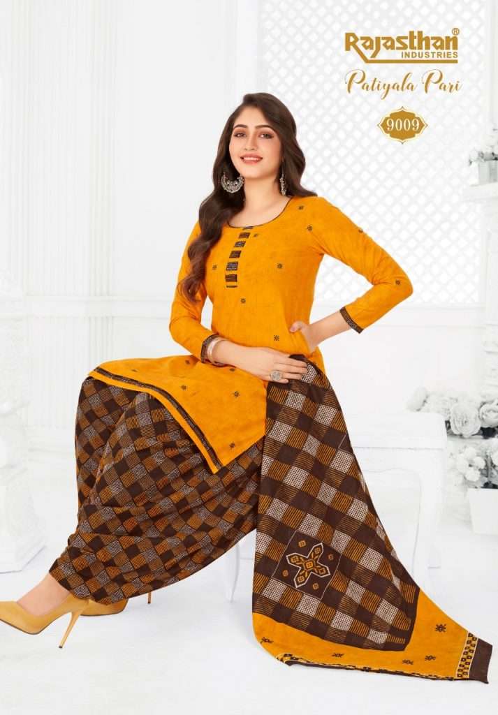 PATIYALA PARI VOL-9 BY RAJASTHAN INDUSTRIES 9001 TO 9018 SERIES BEAUTIFUL STYLISH SHARARA SUITS FANCY COLORFUL CASUAL WEAR & ETHNIC WEAR & READY TO WEAR FANCY PRINTED DRESSES AT WHOLESALE PRICE