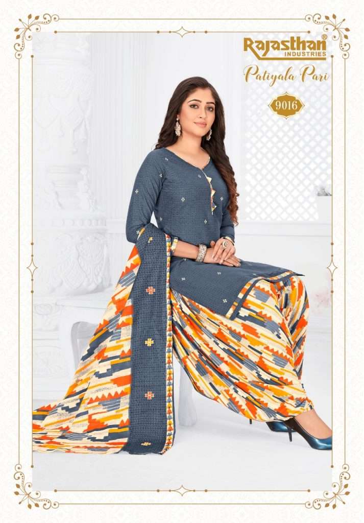 PATIYALA PARI VOL-9 BY RAJASTHAN INDUSTRIES 9001 TO 9018 SERIES BEAUTIFUL STYLISH SHARARA SUITS FANCY COLORFUL CASUAL WEAR & ETHNIC WEAR & READY TO WEAR FANCY PRINTED DRESSES AT WHOLESALE PRICE