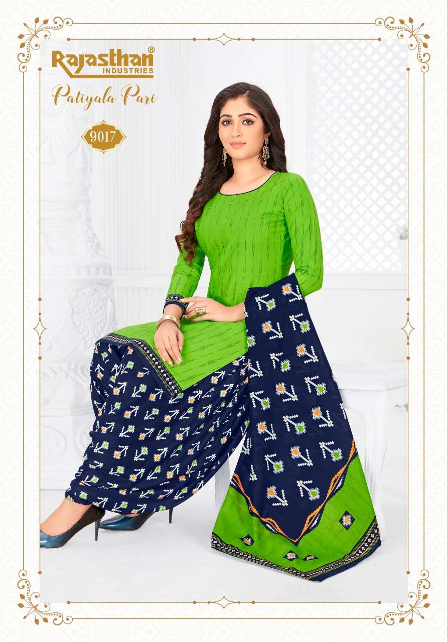 PATIYALA PARI VOL-9 BY RAJASTHAN INDUSTRIES 9001 TO 9018 SERIES BEAUTIFUL STYLISH SHARARA SUITS FANCY COLORFUL CASUAL WEAR & ETHNIC WEAR & READY TO WEAR FANCY PRINTED DRESSES AT WHOLESALE PRICE