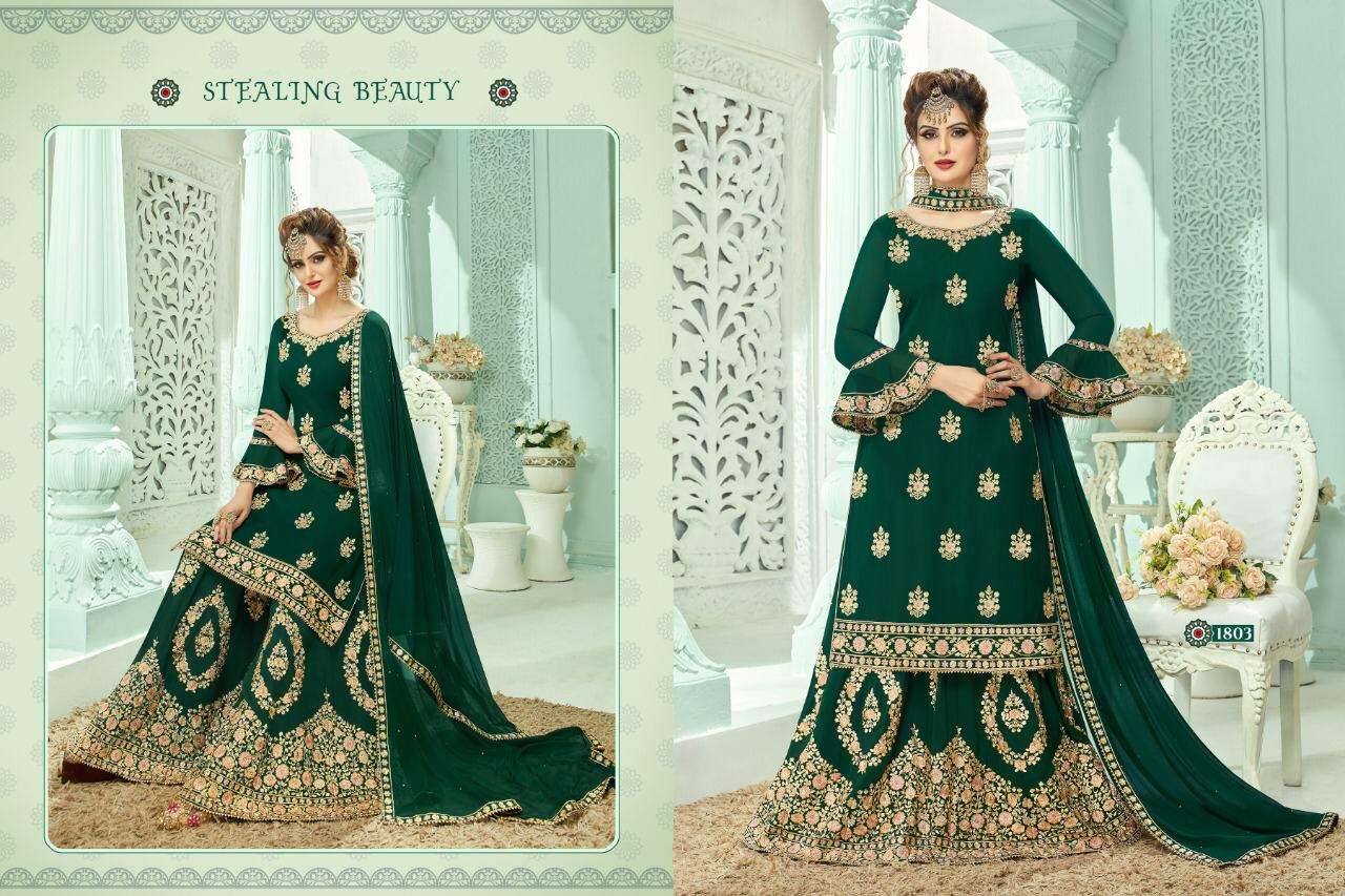 MALANG BY A.M. CREATION 1801 TO 1804 SERIES BEAUTIFUL SUITS COLORFUL STYLISH FANCY CASUAL WEAR & ETHNIC WEAR HEAVY GEORGETTE DRESSES AT WHOLESALE PRICE