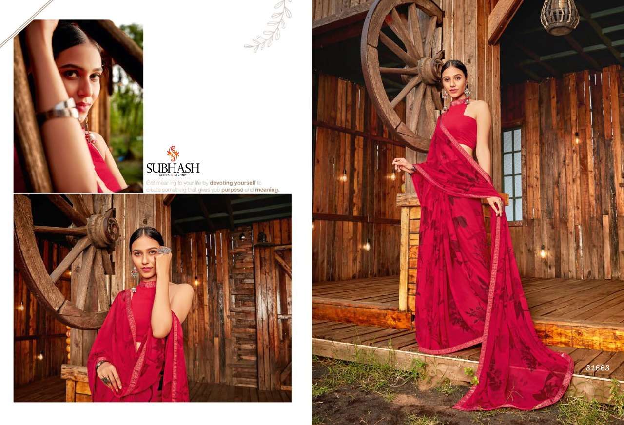 LIVELY VOL-3 BY SUBHASH SAREES 31661 TO 31689 SERIES INDIAN TRADITIONAL WEAR COLLECTION BEAUTIFUL STYLISH FANCY COLORFUL PARTY WEAR & OCCASIONAL WEAR GEORGETTE SAREES AT WHOLESALE PRICE