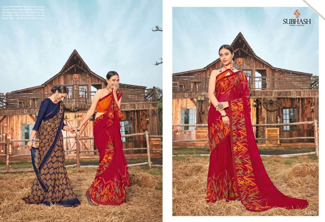 LIVELY VOL-3 BY SUBHASH SAREES 31661 TO 31689 SERIES INDIAN TRADITIONAL WEAR COLLECTION BEAUTIFUL STYLISH FANCY COLORFUL PARTY WEAR & OCCASIONAL WEAR GEORGETTE SAREES AT WHOLESALE PRICE