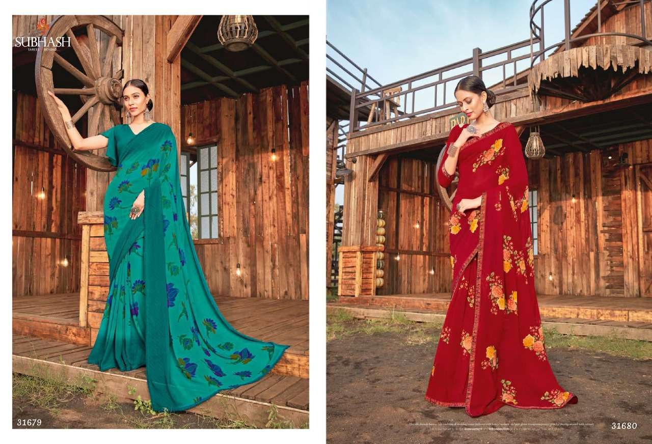 LIVELY VOL-3 BY SUBHASH SAREES 31661 TO 31689 SERIES INDIAN TRADITIONAL WEAR COLLECTION BEAUTIFUL STYLISH FANCY COLORFUL PARTY WEAR & OCCASIONAL WEAR GEORGETTE SAREES AT WHOLESALE PRICE