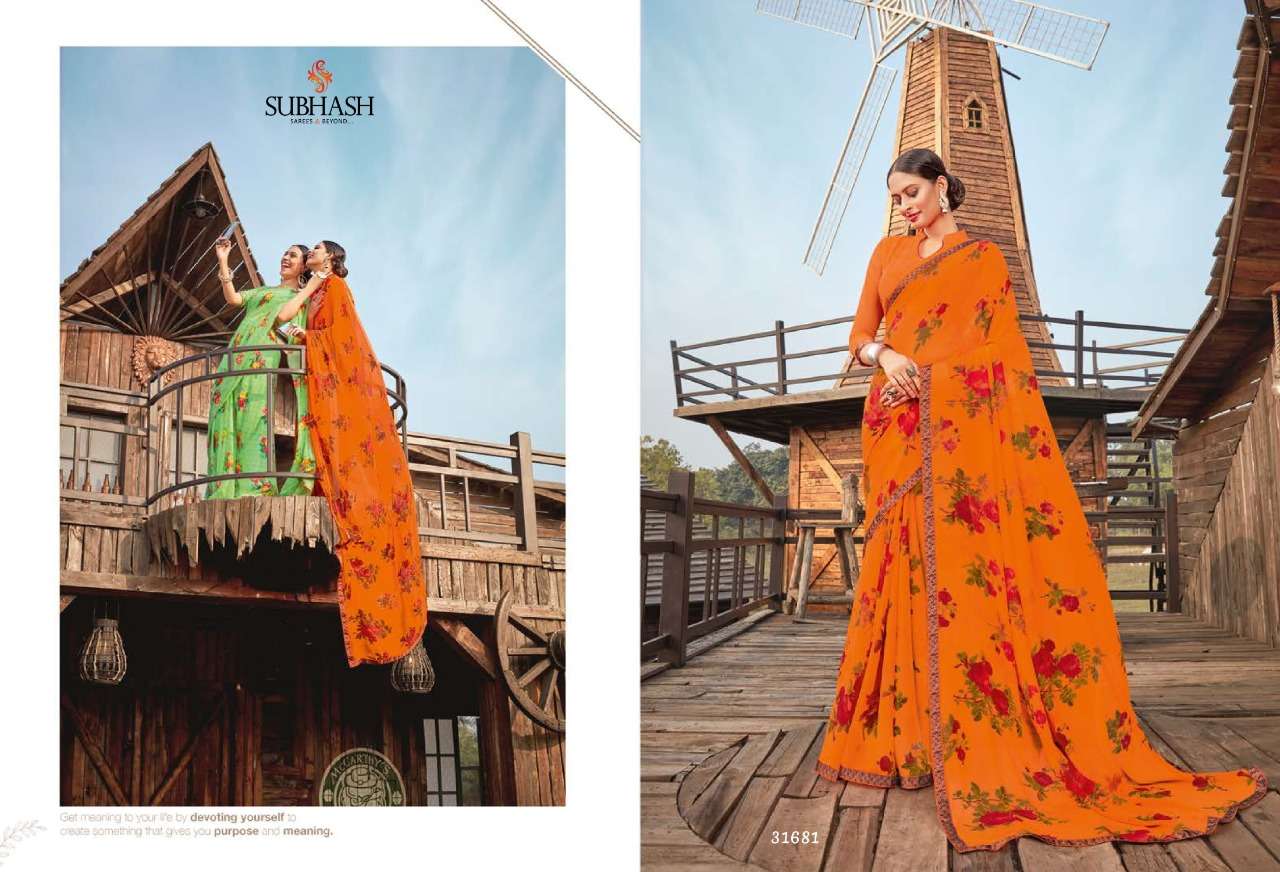 LIVELY VOL-3 BY SUBHASH SAREES 31661 TO 31689 SERIES INDIAN TRADITIONAL WEAR COLLECTION BEAUTIFUL STYLISH FANCY COLORFUL PARTY WEAR & OCCASIONAL WEAR GEORGETTE SAREES AT WHOLESALE PRICE