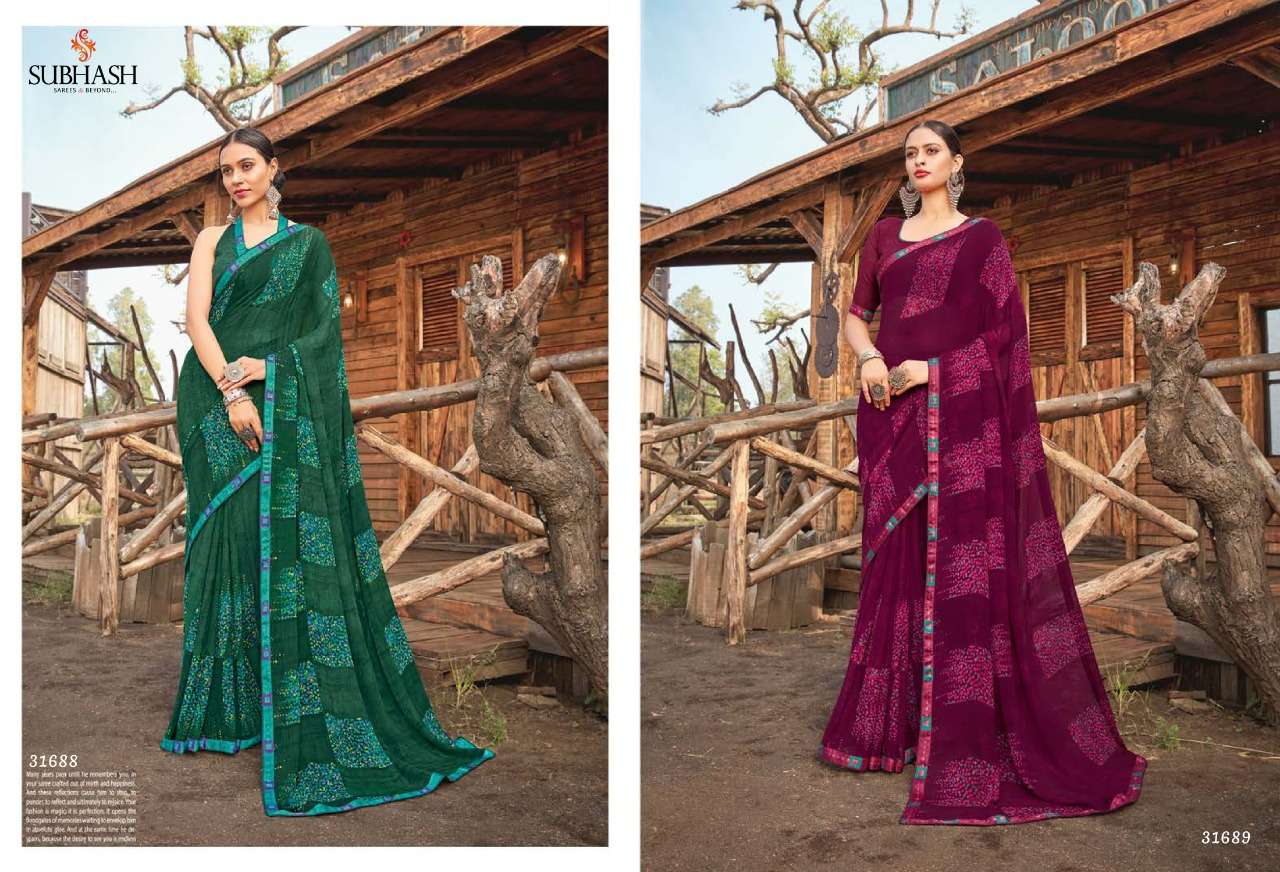 LIVELY VOL-3 BY SUBHASH SAREES 31661 TO 31689 SERIES INDIAN TRADITIONAL WEAR COLLECTION BEAUTIFUL STYLISH FANCY COLORFUL PARTY WEAR & OCCASIONAL WEAR GEORGETTE SAREES AT WHOLESALE PRICE