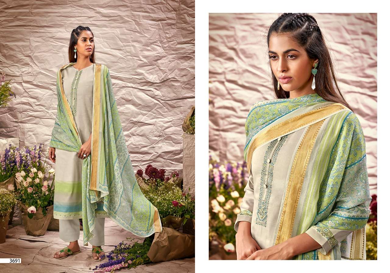 KANI WEAR VOL-2 BY PRM TRENDZ 3691 TO 3700 SERIES BEAUTIFUL SUITS COLORFUL STYLISH FANCY CASUAL WEAR & ETHNIC WEAR PURE JAM SILK DIGITAL PRINT WITH WORK DRESSES AT WHOLESALE PRICE