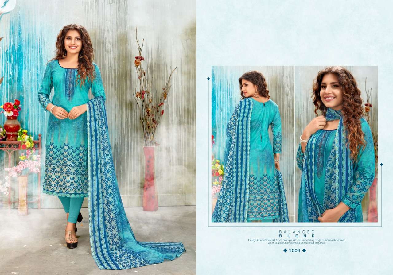 SUHANI BY KESARIYA 1001 TO 1008 SERIES BEAUTIFUL SUITS COLORFUL STYLISH FANCY CASUAL WEAR & ETHNIC WEAR PURE CAMBRIC DIGITAL PRINT WITH WORK DRESSES AT WHOLESALE PRICE
