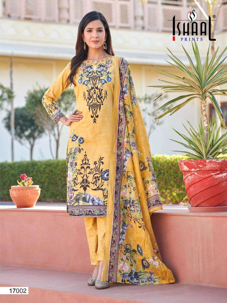 GULMOHAR VOL-17 BY ISHAAL PRINTS 17001 TO 17010 SERIES BEAUTIFUL STYLISH PAKISATNI SUITS FANCY COLORFUL CASUAL WEAR & ETHNIC WEAR & READY TO WEAR PURE LAWN PRINT DRESSES AT WHOLESALE PRICE