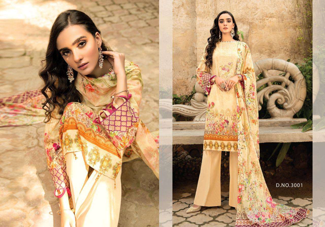 MAHNOOR VOL-3 BY YASHIKA TRENDS 3001 TO 3010 SERIES BEAUTIFUL PAKISTANI SUITS COLORFUL STYLISH FANCY CASUAL WEAR & ETHNIC WEAR PURE LAWN DIGITAL PRINT DRESSES AT WHOLESALE PRICE