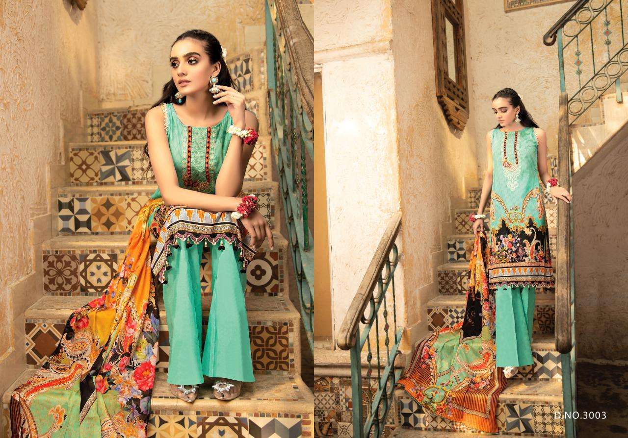 MAHNOOR VOL-3 BY YASHIKA TRENDS 3001 TO 3010 SERIES BEAUTIFUL PAKISTANI SUITS COLORFUL STYLISH FANCY CASUAL WEAR & ETHNIC WEAR PURE LAWN DIGITAL PRINT DRESSES AT WHOLESALE PRICE