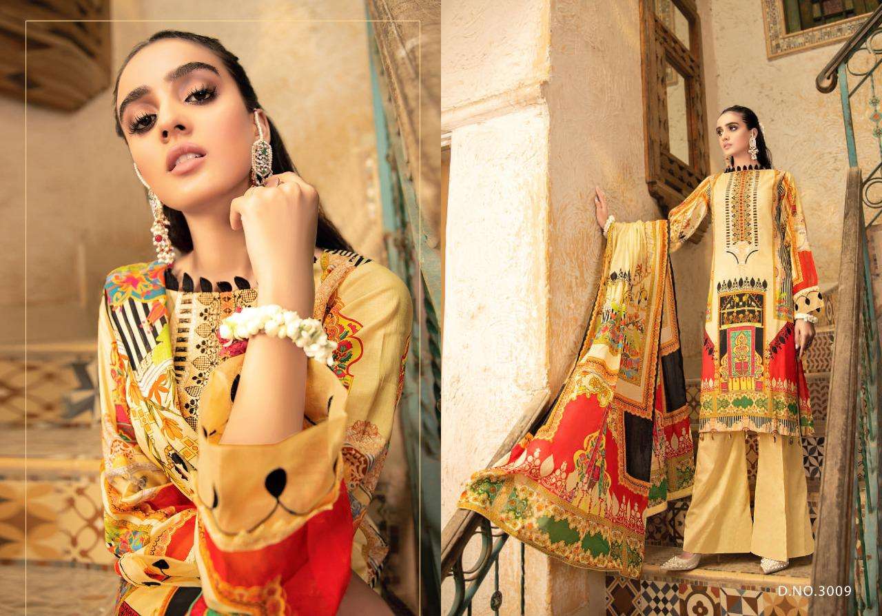 MAHNOOR VOL-3 BY YASHIKA TRENDS 3001 TO 3010 SERIES BEAUTIFUL PAKISTANI SUITS COLORFUL STYLISH FANCY CASUAL WEAR & ETHNIC WEAR PURE LAWN DIGITAL PRINT DRESSES AT WHOLESALE PRICE