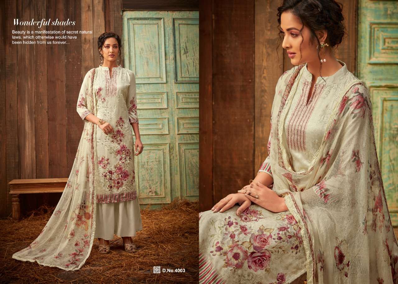 TAHIRA VOL-4 BY ZSM 4001 TO 4008 SERIES BEAUTIFUL SUITS COLORFUL STYLISH FANCY CASUAL WEAR & ETHNIC WEAR JAM SATIN DIGITAL PRINT EMBROIDERED DRESSES AT WHOLESALE PRICE