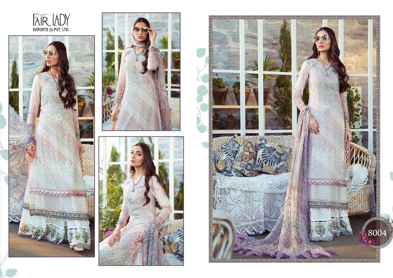 MARIA.B. BY FAIR LADY 8001 TO 8007 SERIES DESIGNER FESTIVE PAKISTANI SUITS COLLECTION BEAUTIFUL STYLISH FANCY COLORFUL PARTY WEAR & OCCASIONAL WEAR PURE JAM SATIN DIGITAL PRINT WITH EMBROIDERED DRESSES AT WHOLESALE PRICE