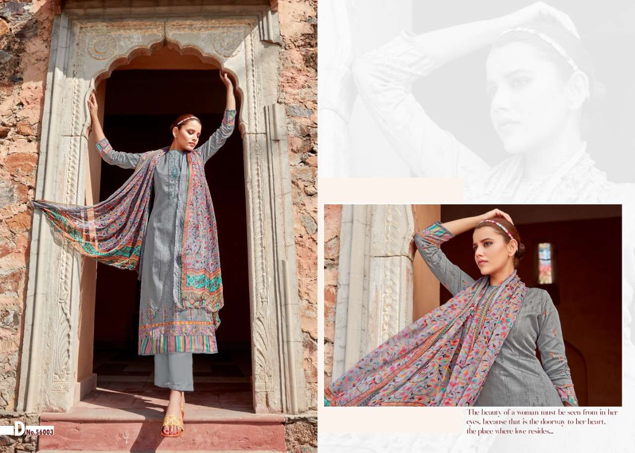 HELIOUS BY ANKIT TEXTILE 56001 TO 56008 SERIES BEAUTIFUL SUITS COLORFUL STYLISH FANCY CASUAL WEAR & ETHNIC WEAR PURE JAM COTTON DIGITAL PRINT WITH EMBROIDERY WORK DRESSES AT WHOLESALE PRICE