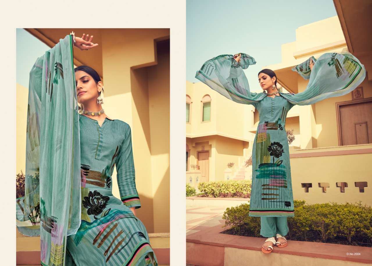 MUDRA BY AAHANA 2001 TO 2010 SERIES BEAUTIFUL SUITS COLORFUL STYLISH FANCY CASUAL WEAR & ETHNIC WEAR PURE HEAVY CAMBRIC COTTON DIGITAL PRINT WITH SWAROVSKI WORK DRESSES AT WHOLESALE PRICE