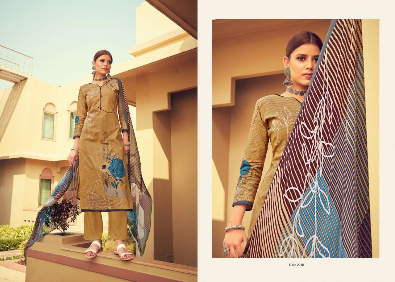 MUDRA BY AAHANA 2001 TO 2010 SERIES BEAUTIFUL SUITS COLORFUL STYLISH FANCY CASUAL WEAR & ETHNIC WEAR PURE HEAVY CAMBRIC COTTON DIGITAL PRINT WITH SWAROVSKI WORK DRESSES AT WHOLESALE PRICE