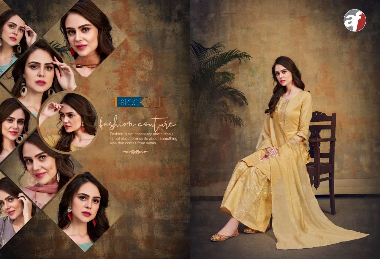 SHANAYA BY A.F 1001 TO 1006 SERIES BEAUTIFUL SUITS COLORFUL STYLISH FANCY CASUAL WEAR & ETHNIC WEAR PURE COTTON EMBROIDERY DRESSES AT WHOLESALE PRICE