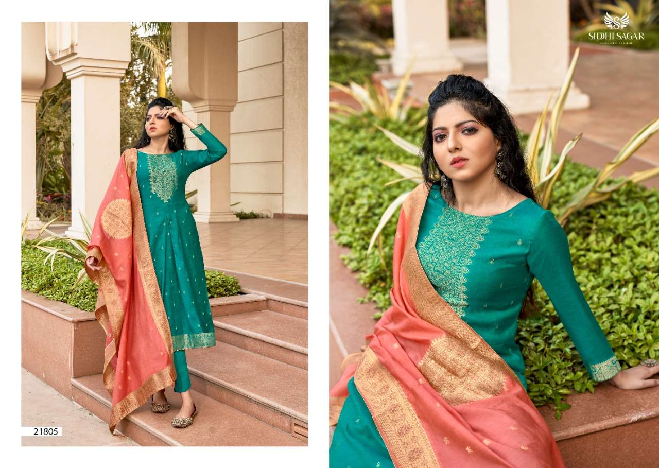 Style Instant Siddhi Banarasi Silk Salwar Suit Wholesaler