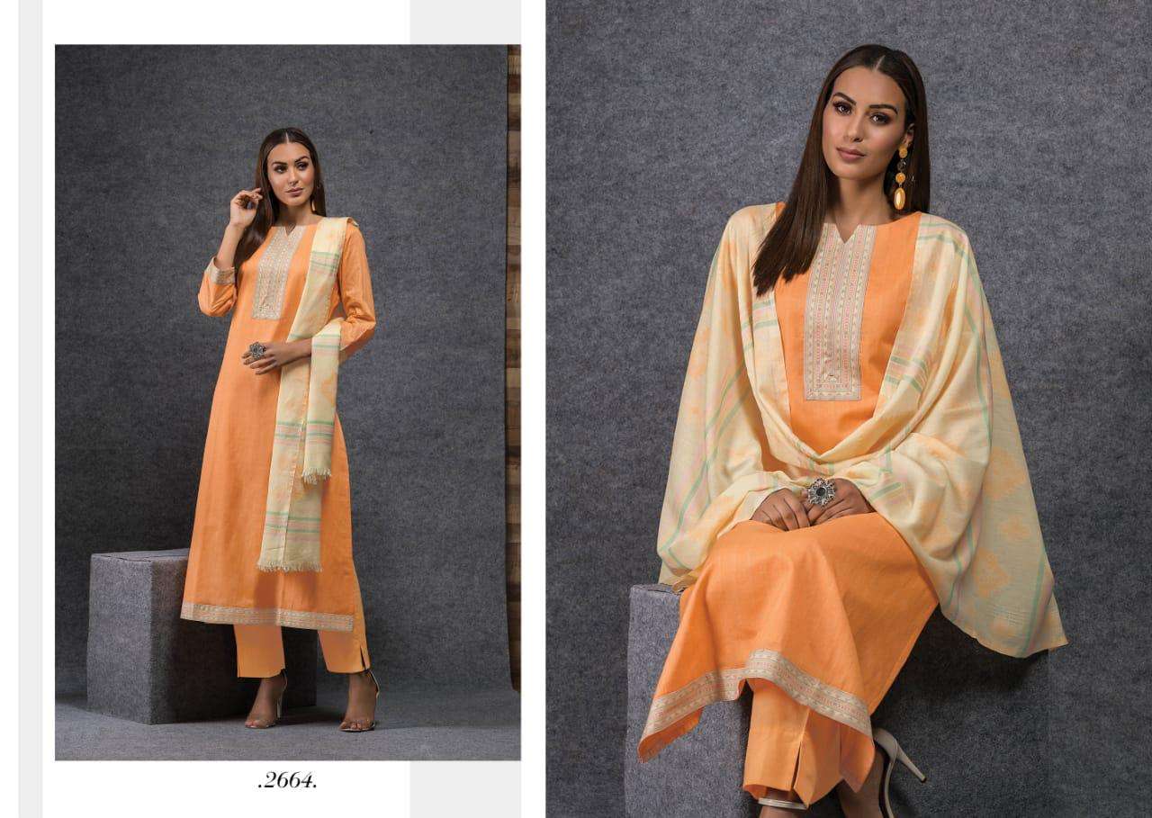 SUREKHA BY RIVAA 2658 TO 2664 SERIES BEAUTIFUL SUITS COLORFUL STYLISH FANCY CASUAL WEAR & ETHNIC WEAR PURE COTTON PRINT WITH EMBROIDERY WORK DRESSES AT WHOLESALE PRICE