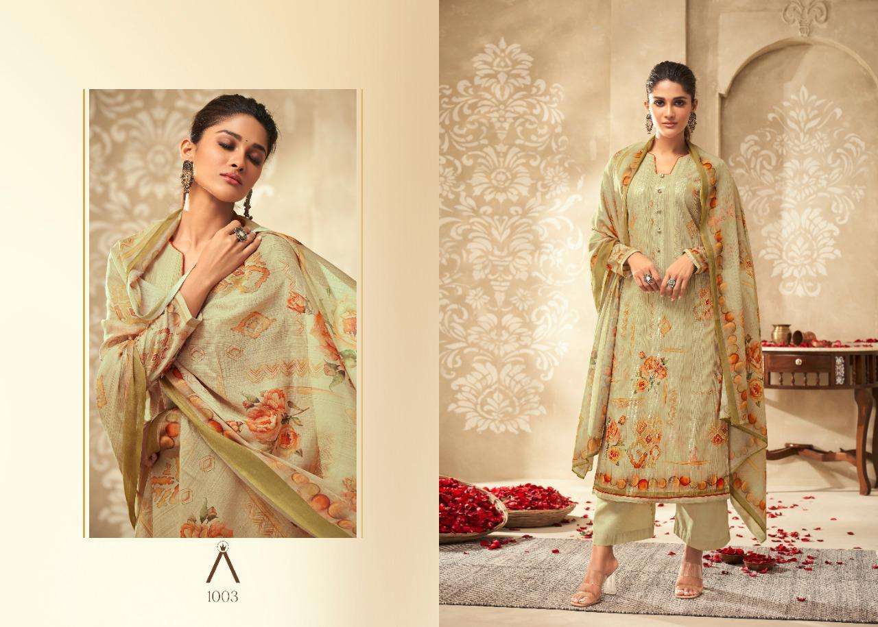 SAHELI BY ANIKA 1001 TO 1008 SERIES BEAUTIFUL SUITS COLORFUL STYLISH FANCY CASUAL WEAR & ETHNIC WEAR LAWN COTTON DIGITAL PRINT SEQUENCE WORK DRESSES AT WHOLESALE PRICE