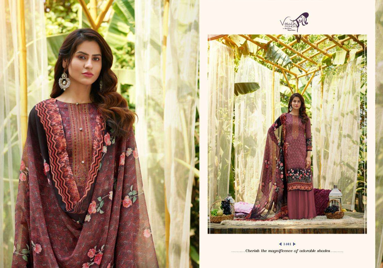 RIVAA BY VOUCHE 1401 TO 1408 SERIES BEAUTIFUL SUITS COLORFUL STYLISH FANCY CASUAL WEAR & ETHNIC WEAR PURE JAM COTTON DIGITAL PRINT WITH WORK DRESSES AT WHOLESALE PRICE