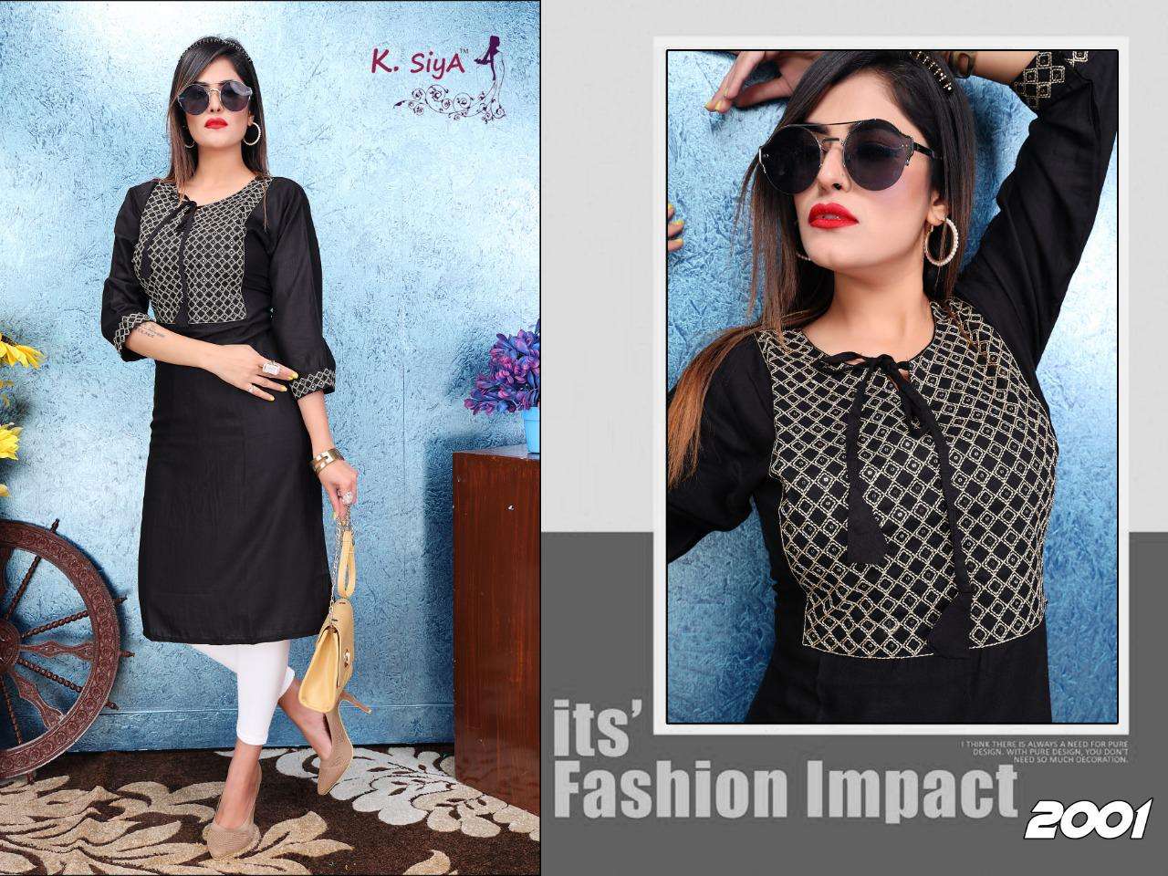SAFFRON BY K.SIYA 2001 TO 2010 SERIES DESIGNER STYLISH FANCY COLORFUL BEAUTIFUL PARTY WEAR & ETHNIC WEAR COLLECTION RAYON PLAIN KURTIS AT WHOLESALE PRICE