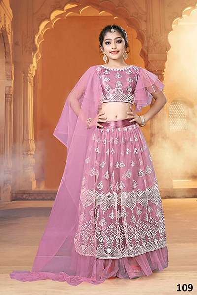 ARADHNA BY FASHID WHOLESALE 101 TO 112 SERIES BEAUTIFUL COLORFUL FANCY WEDDING COLLECTION OCCASIONAL WEAR & PARTY WEAR NET LEHENGAS AT WHOLESALE PRICE