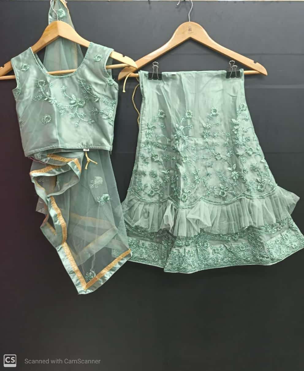 NET FRILL BY FASHID WHOLESALE 01 TO 20 SERIES BEAUTIFUL COLORFUL FANCY WEDDING COLLECTION OCCASIONAL WEAR & PARTY WEAR FRILL LEHENGAS AT WHOLESALE PRICE