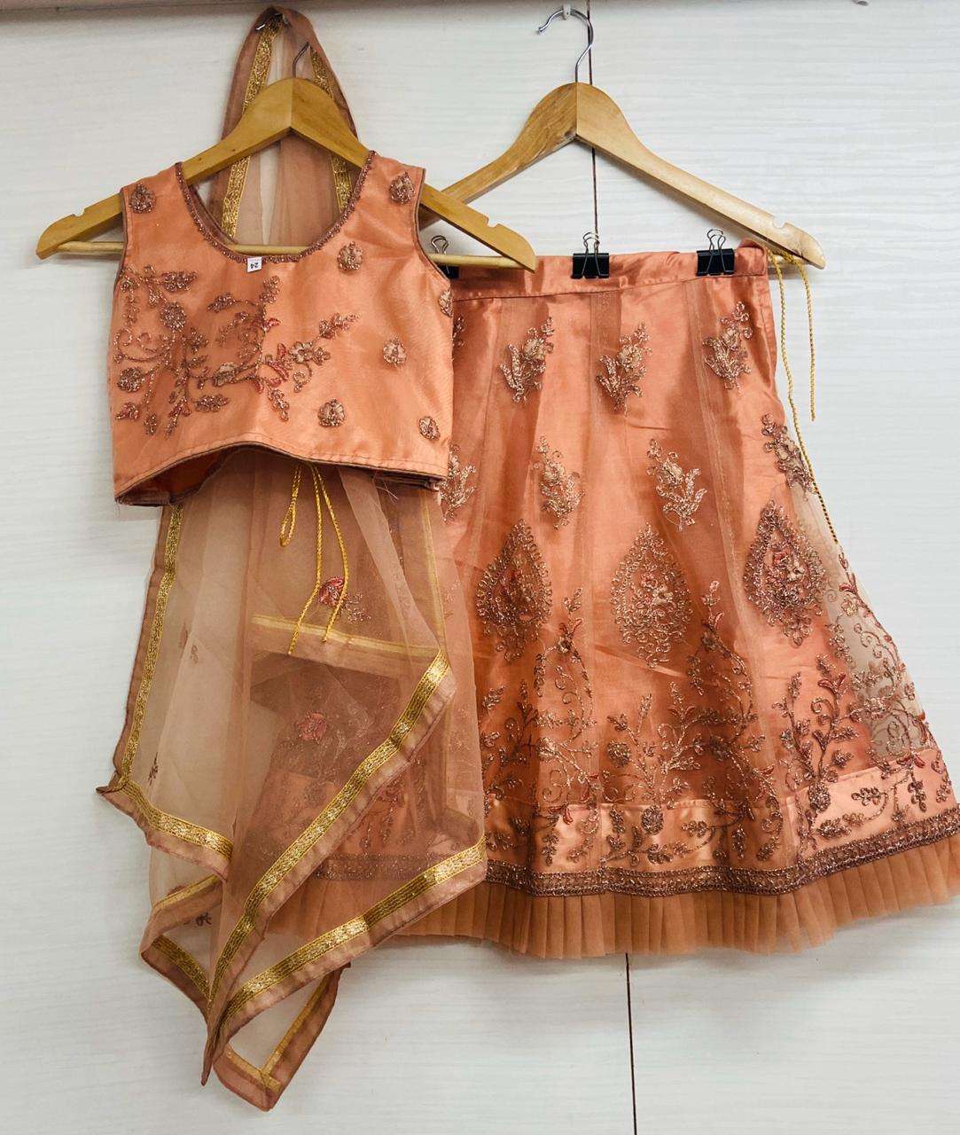 NET FRILL BY FASHID WHOLESALE 01 TO 20 SERIES BEAUTIFUL COLORFUL FANCY WEDDING COLLECTION OCCASIONAL WEAR & PARTY WEAR FRILL LEHENGAS AT WHOLESALE PRICE