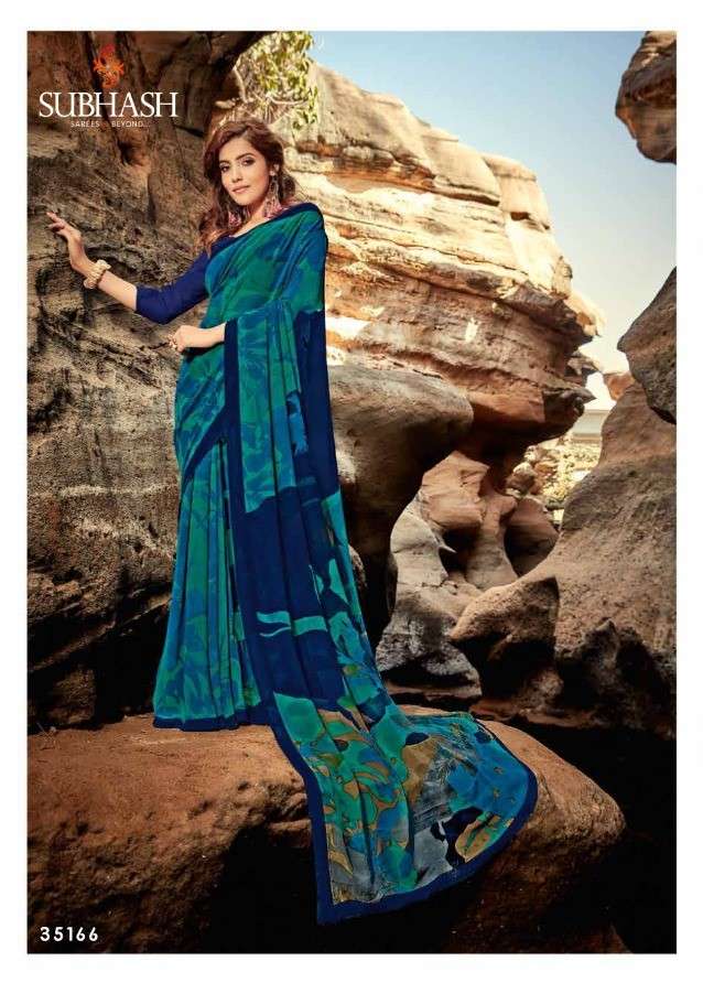 HOMEMAKER VOL-6 BY SUBHASH SAREES 35161 TO 35188 SERIES INDIAN TRADITIONAL WEAR COLLECTION BEAUTIFUL STYLISH FANCY COLORFUL PARTY WEAR & OCCASIONAL WEAR WEIGHTLESS GEORGETTE SAREES AT WHOLESALE PRICE