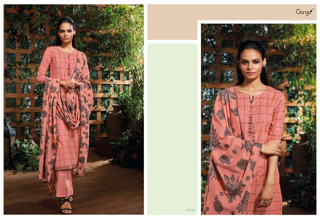 MOKOSH BY GANGA FASHION 0536 TO 0541 SERIES BEAUTIFUL SUITS COLORFUL STYLISH FANCY CASUAL WEAR & ETHNIC WEAR SUPERIOR COTTON PRINT WITH EMBROIDERY DRESSES AT WHOLESALE PRICE