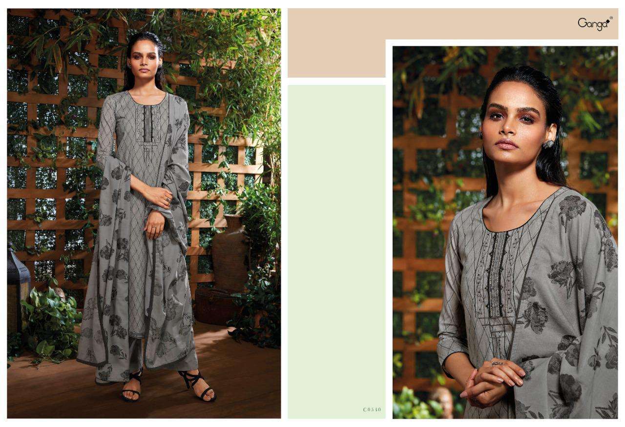 MOKOSH BY GANGA FASHION 0536 TO 0541 SERIES BEAUTIFUL SUITS COLORFUL STYLISH FANCY CASUAL WEAR & ETHNIC WEAR SUPERIOR COTTON PRINT WITH EMBROIDERY DRESSES AT WHOLESALE PRICE