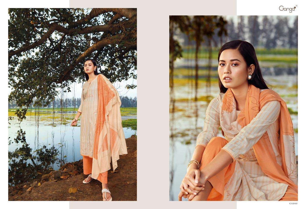 SADIRA BY GANGA FASHION 0385 TO 0390 SERIES BEAUTIFUL SUITS COLORFUL STYLISH FANCY CASUAL WEAR & ETHNIC WEAR SUPERIOR COTTON PRINT WITH EMBROIDERY DRESSES AT WHOLESALE PRICE