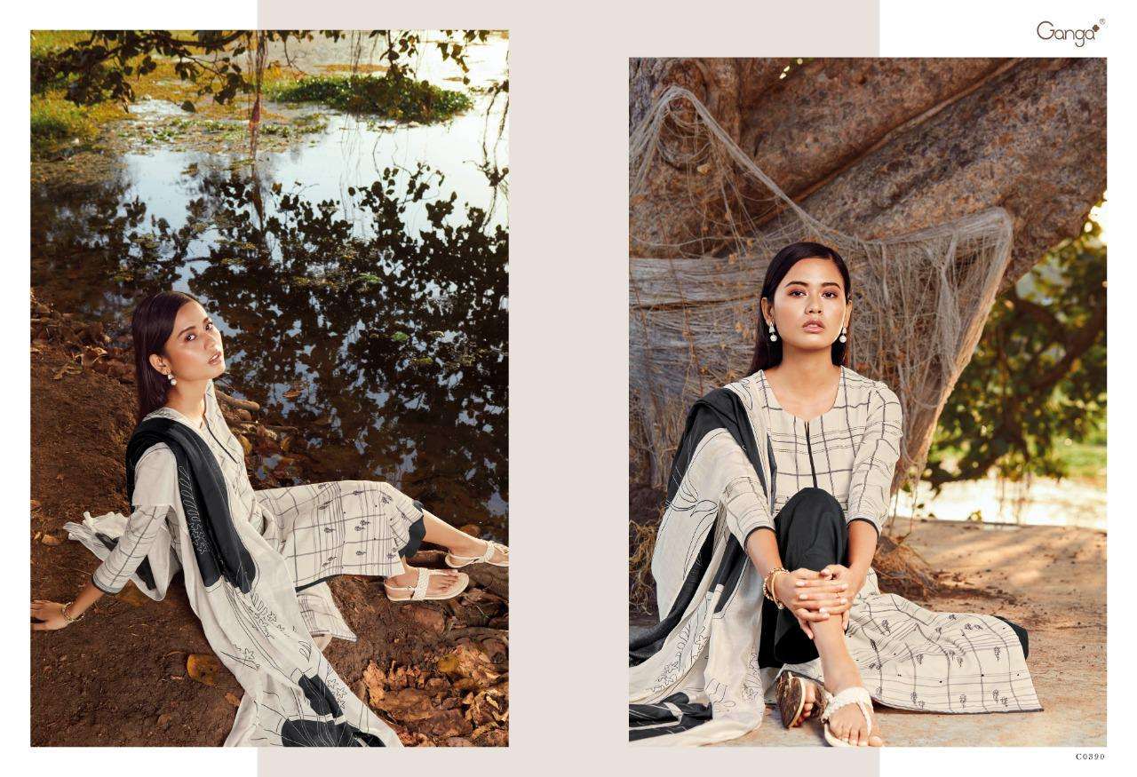 SADIRA BY GANGA FASHION 0385 TO 0390 SERIES BEAUTIFUL SUITS COLORFUL STYLISH FANCY CASUAL WEAR & ETHNIC WEAR SUPERIOR COTTON PRINT WITH EMBROIDERY DRESSES AT WHOLESALE PRICE