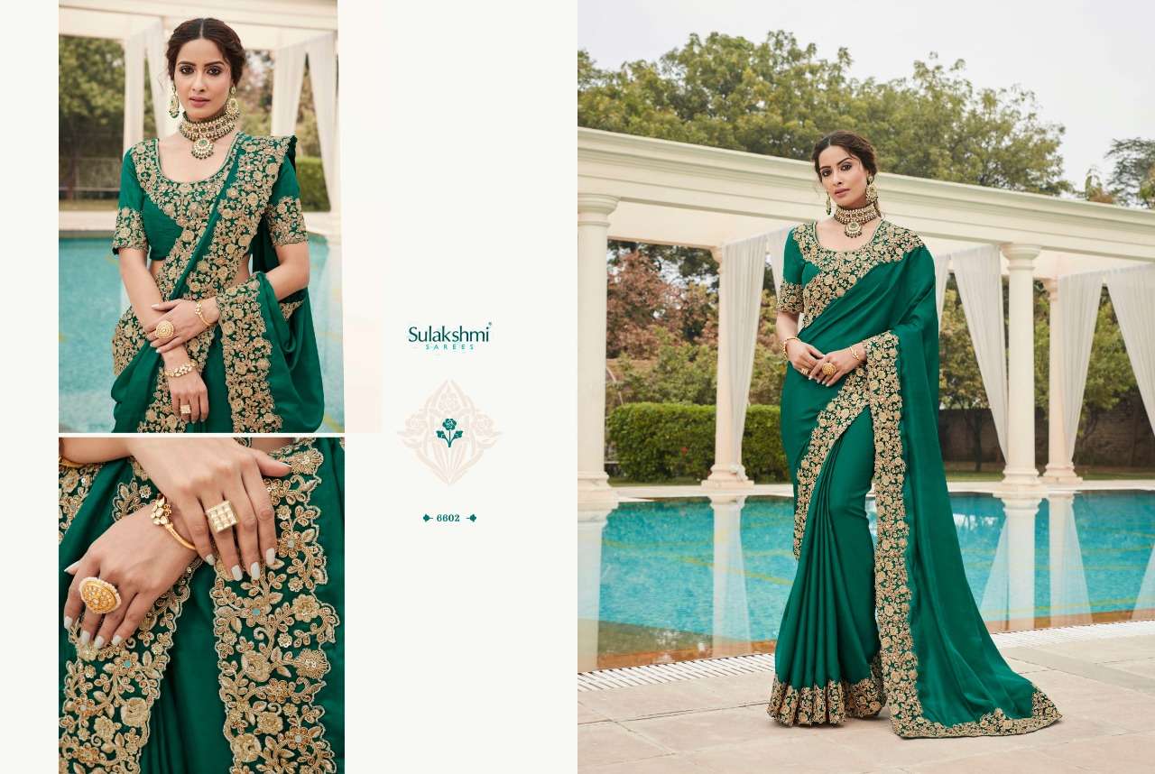 MOHANA BY SULAKSHMI 6601 TO 6612 SERIES INDIAN TRADITIONAL WEAR COLLECTION BEAUTIFUL STYLISH FANCY COLORFUL PARTY WEAR & OCCASIONAL WEAR FANCY SAREES AT WHOLESALE PRICE