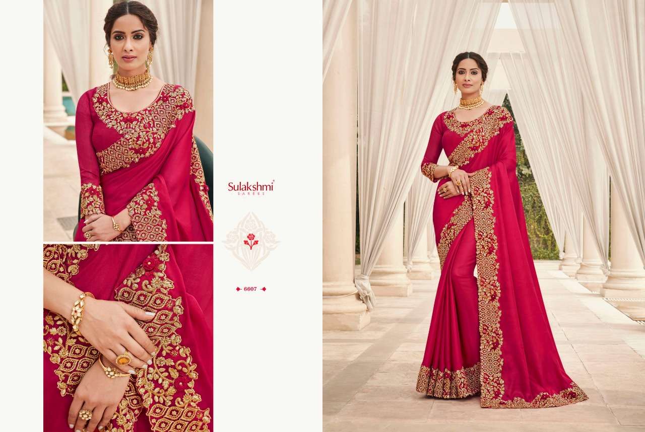 MOHANA BY SULAKSHMI 6601 TO 6612 SERIES INDIAN TRADITIONAL WEAR COLLECTION BEAUTIFUL STYLISH FANCY COLORFUL PARTY WEAR & OCCASIONAL WEAR FANCY SAREES AT WHOLESALE PRICE