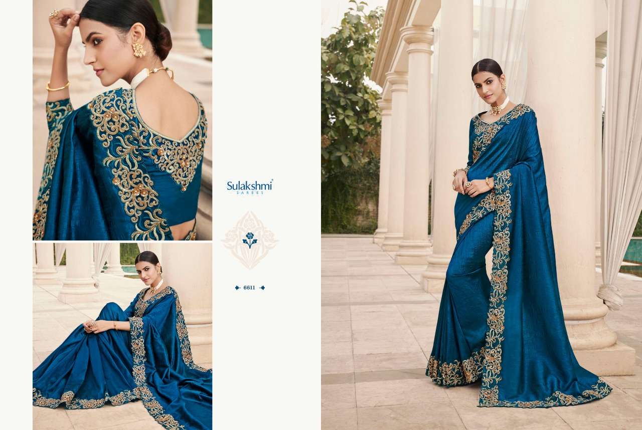 MOHANA BY SULAKSHMI 6601 TO 6612 SERIES INDIAN TRADITIONAL WEAR COLLECTION BEAUTIFUL STYLISH FANCY COLORFUL PARTY WEAR & OCCASIONAL WEAR FANCY SAREES AT WHOLESALE PRICE