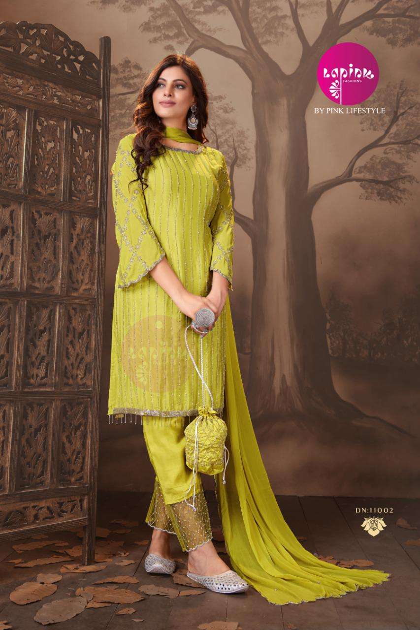 PINK LIFESTYLE BY LAPINK 11001 TO 11004 SERIES BEAUTIFUL SUITS COLORFUL STYLISH FANCY CASUAL WEAR & ETHNIC WEAR FANCY DRESSES AT WHOLESALE PRICE