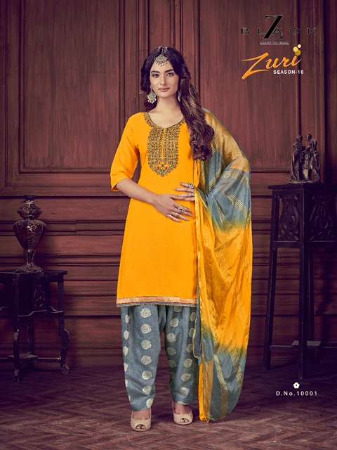 ZURI VOL-10 BY Z BLACK 10001 TO 10006 SERIES DESIGNER BEAUTIFUL COLORFUL STYLISH FANCY CASUAL WEAR & ETHNIC WEAR & READY TO WEAR RAYON EMBROIDERED DRESSES AT WHOLESALE PRICE