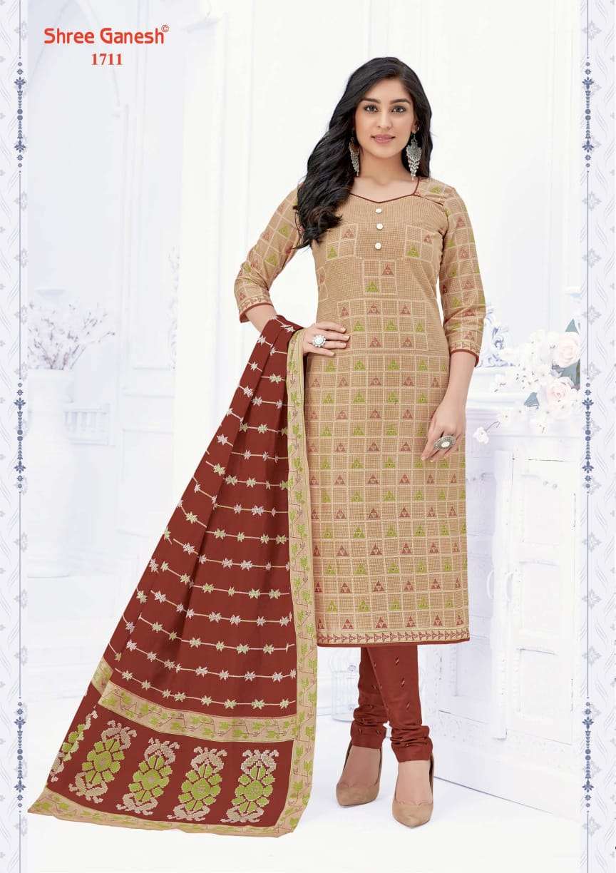 SAMAIYRA VOL-7 BY SHREE GANESH 1701 TO 1727 SERIES DESIGNER BEAUTIFUL COLORFUL STYLISH FANCY CASUAL WEAR & ETHNIC WEAR & READY TO WEAR PURE COTTON PRINT DRESSES AT WHOLESALE PRICE