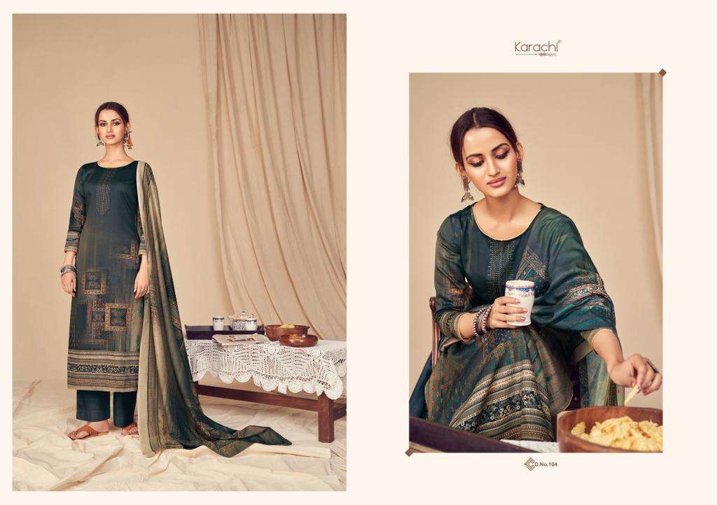 ZARA 101 SERIES BY KARACHI PRINTS 101 TO 108 SERIES DESIGNER BEAUTIFUL COLORFUL STYLISH FANCY CASUAL WEAR & ETHNIC WEAR & READY TO WEAR PURE JAM SILK DIGITAL PRINT DRESSES AT WHOLESALE PRICE