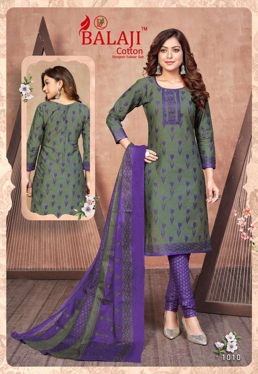 HUNGAMA VOL-10 BY BALAJI COTTON 1001 TO 1016 SERIES DESIGNER BEAUTIFUL COLORFUL STYLISH FANCY CASUAL WEAR & ETHNIC WEAR & READY TO WEAR PURE COTTON PRINT DRESSES AT WHOLESALE PRICE